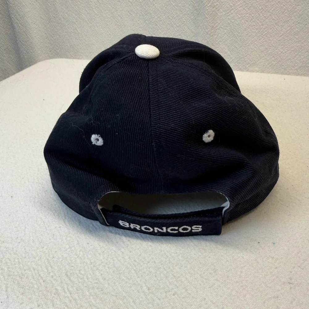 Colorado Football Season Denver Broncos Navy Baseball Cap w/Orange & White Logo